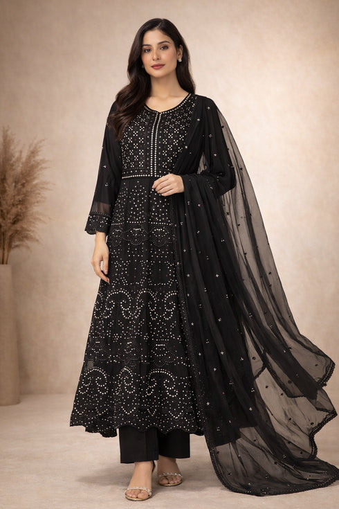 Baba Posh Embroidered Chiffon Maxi BP-04