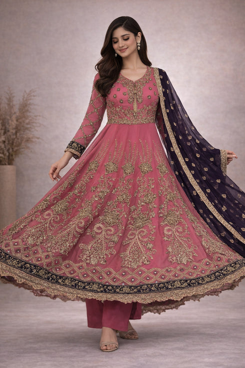 Baba Posh Embroidered Chiffon Maxi BP-06