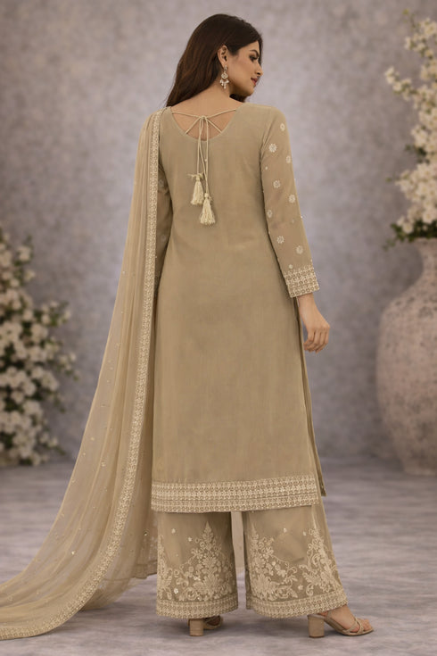 Baba Posh Embroidered Chiffon 3PC Suit BP-09