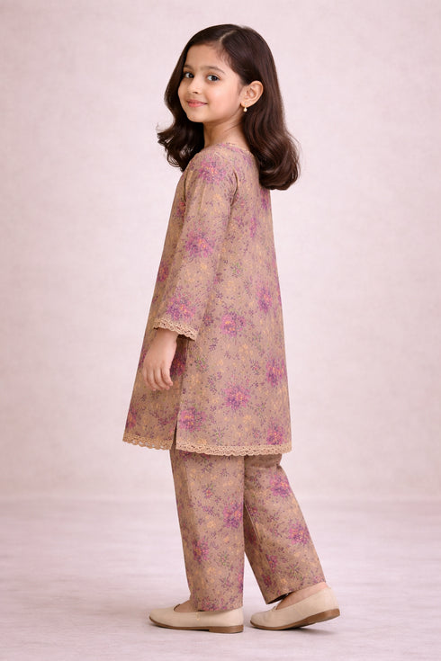 Girls Printed Marina 2PC Suit EN-02