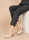 Ankle Strap Mid Block Heel G-1829