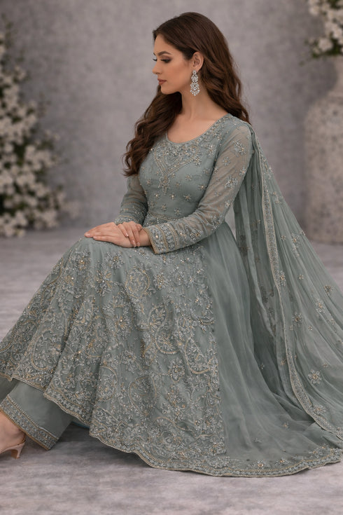 Baba Posh Embroidered Chiffon Maxi BP-07