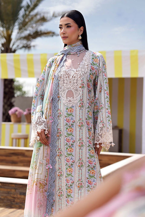 Maria B Embroidered 3PC Lawn Suit MPT-3010-B