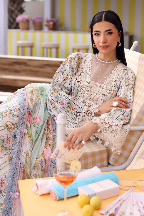 Maria B Embroidered 3PC Lawn Suit MPT-3010-B