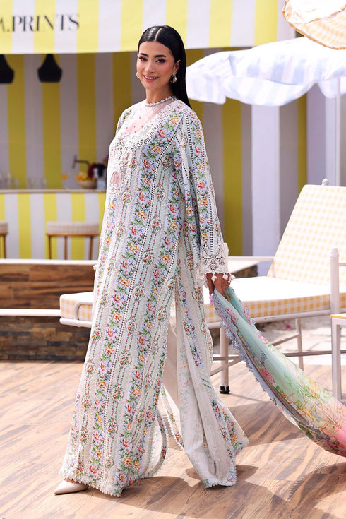 Maria B Embroidered 3PC Lawn Suit MPT-3010-B