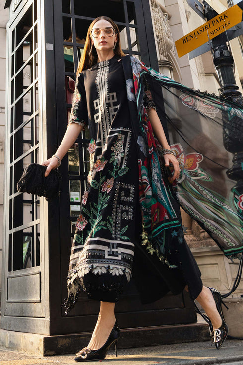Maria B Embroidered Jacquard Lawn Suit EL-26-11