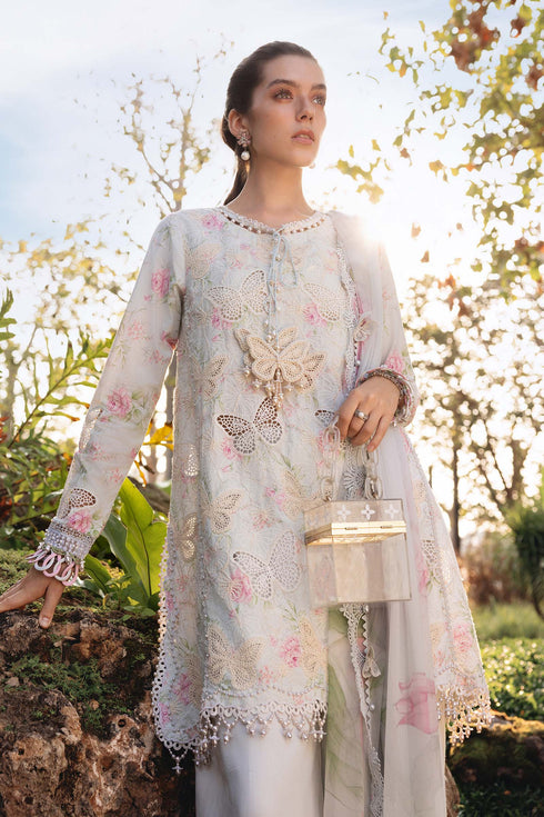 Maria B 3 Piece Embroidered Lawn Suit MPT-2901-A