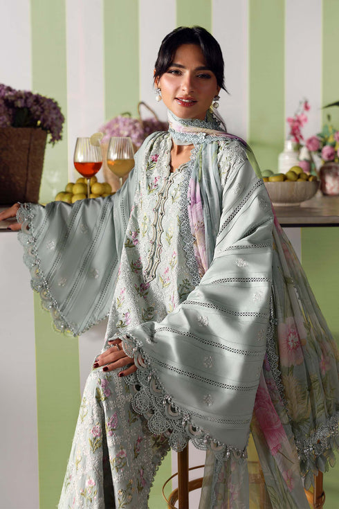 Maria B Embroidered 3PC Lawn Suit MPT-3001-B