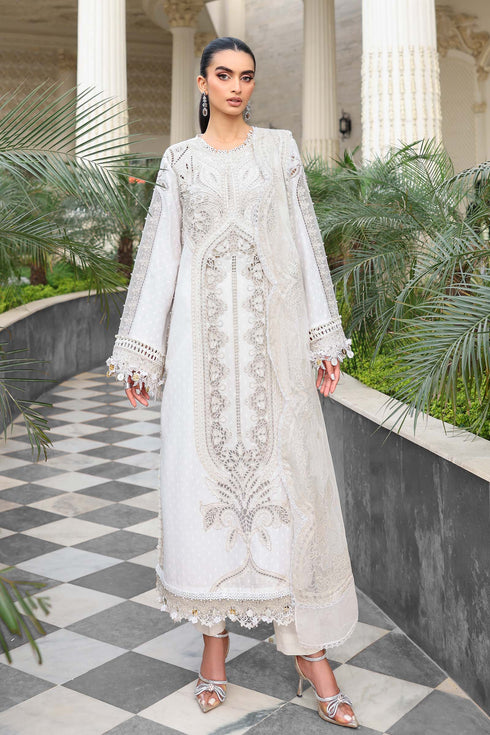 Maria B Embroidered Jacquard Lawn Suit EL-26-01