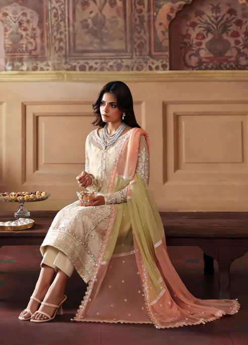 Gulaal Embroidered Sequined Chiffon Suit Fareyah