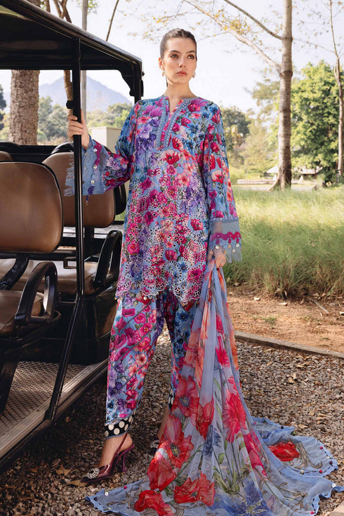 Maria B 3 Piece Embroidered Lawn Suit MPT-2902-B