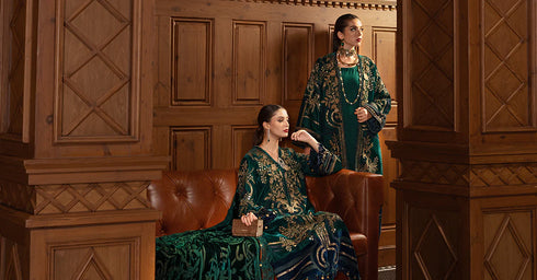 Maria B Embroidered Velvet Suit WL-1302