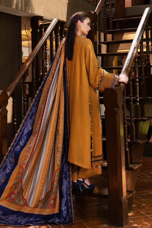 Maria B Embroidered Linen Suit MPT-2803-A