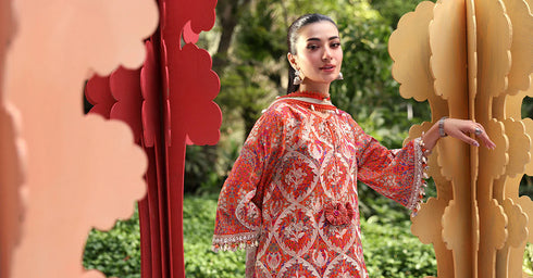 Maria B Embroidered 3PC Lawn Suit MPT-3003-A