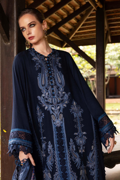 Maria B Embroidered Linen Suit MPT-2803-B