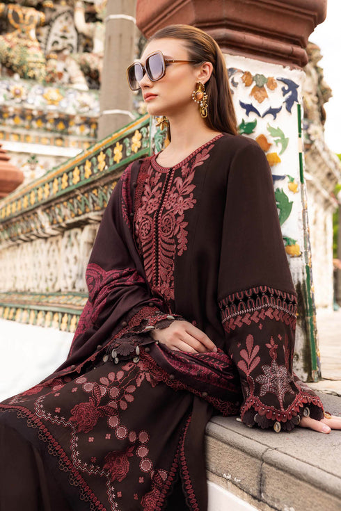 Maria B Embroidered Linen Suit MPT-2804-A