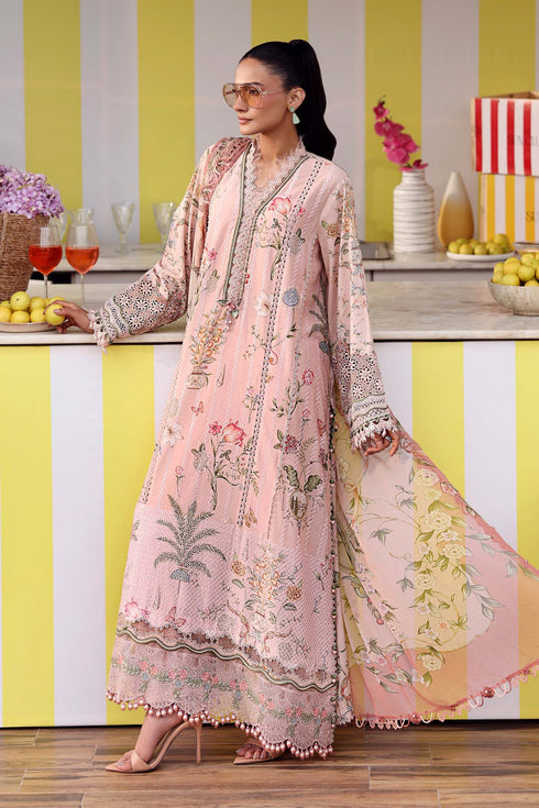 Maria B Embroidered 3PC Lawn Suit MPT-3004-A