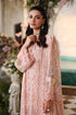Maria B 3 Piece Embroidered Chiffon Suit MPC-26-104-Peach Pink