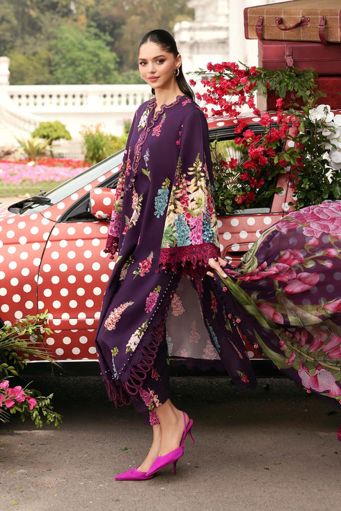 Maria B Embroidered 3PC Lawn Suit MPT-3005-A