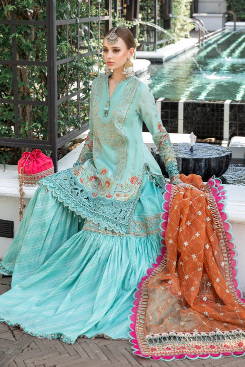 Maria B Lawn EL-23-05-Sea Green