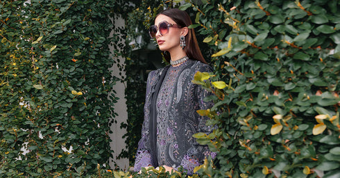 Maria B Embroidered Velvet Suit WL-1305