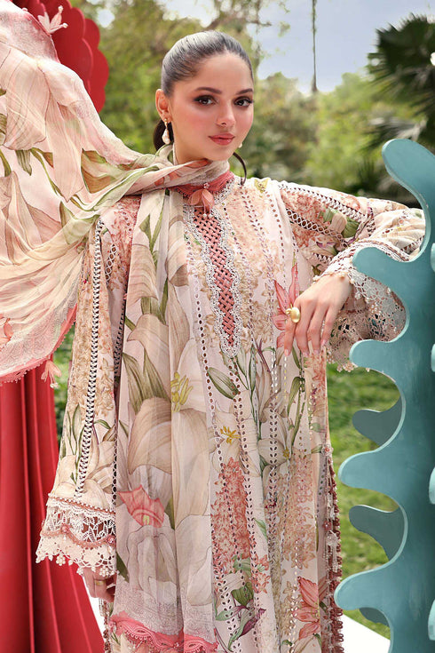 Maria B Embroidered 3PC Lawn Suit MPT-3006-A