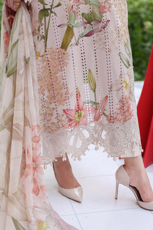 Maria B Embroidered 3PC Lawn Suit MPT-3006-A