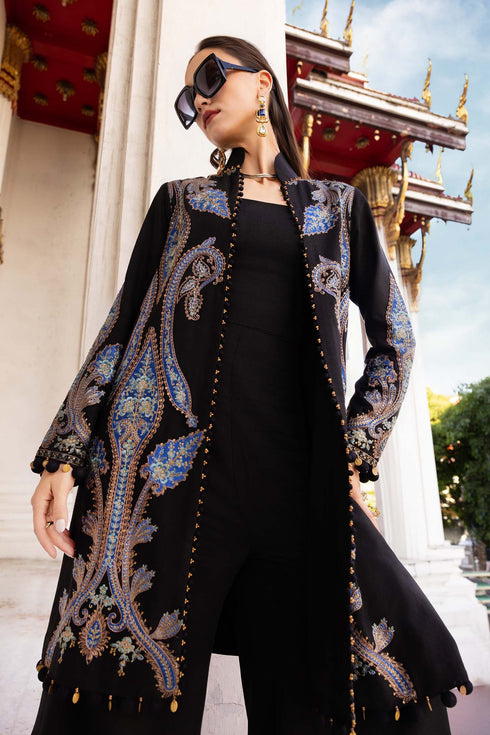 Maria B Embroidered Linen Suit MPT-2806-B