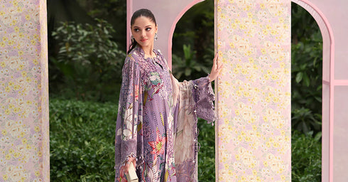 Maria B Embroidered 3PC Lawn Suit MPT-3006-B