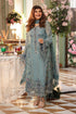 Maria B 3 Piece Embroidered Chiffon Suit MPC-26-106-Slate Blue