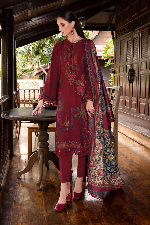Maria B Embroidered Linen Suit MPT-2807-A