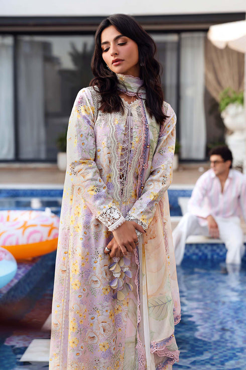 Maria B Embroidered 3PC Lawn Suit MPT-3007-B