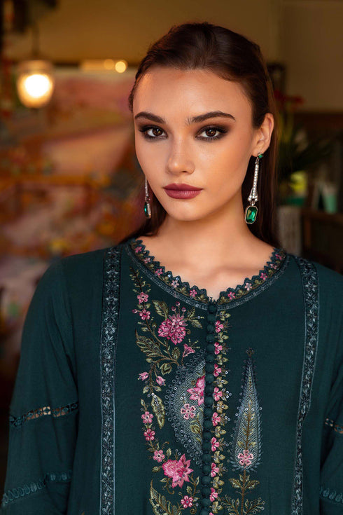 Maria B Embroidered Linen Suit MPT-2807-B