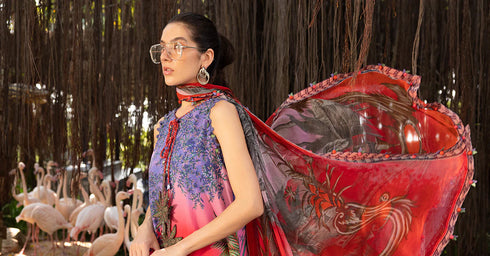 Maria B 3 Piece Embroidered Lawn Suit MPT-2907-B