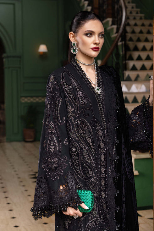 Maria B Embroidered Linen Suit WL-1307