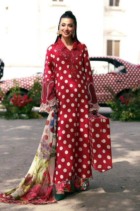 Maria B Embroidered 3PC Lawn Suit MPT-3008-B