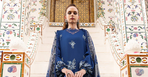 Maria B Embroidered Linen Suit MPT-2808-B