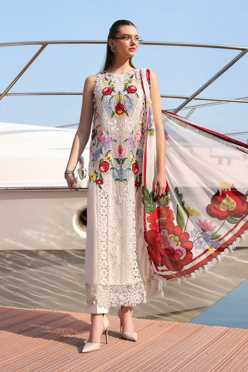 Maria B 3 Piece Embroidered Jacquard Lawn Suit D-2610-A
