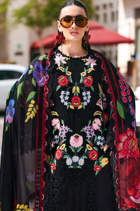 Maria B 3 Piece Embroidered Jacquard Lawn Suit D-2610-B