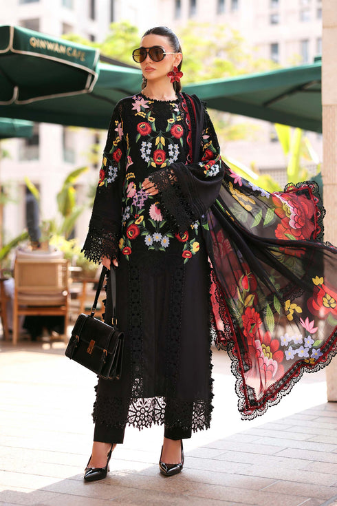 Maria B 3 Piece Embroidered Jacquard Lawn Suit D-2610-B