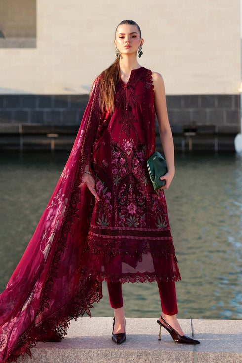 Maria B 3 Piece Embroidered Lawn Suit D-2611-B