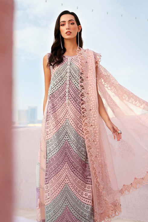 Maria B 3 Piece Embroidered Lawn Suit D-2612-B
