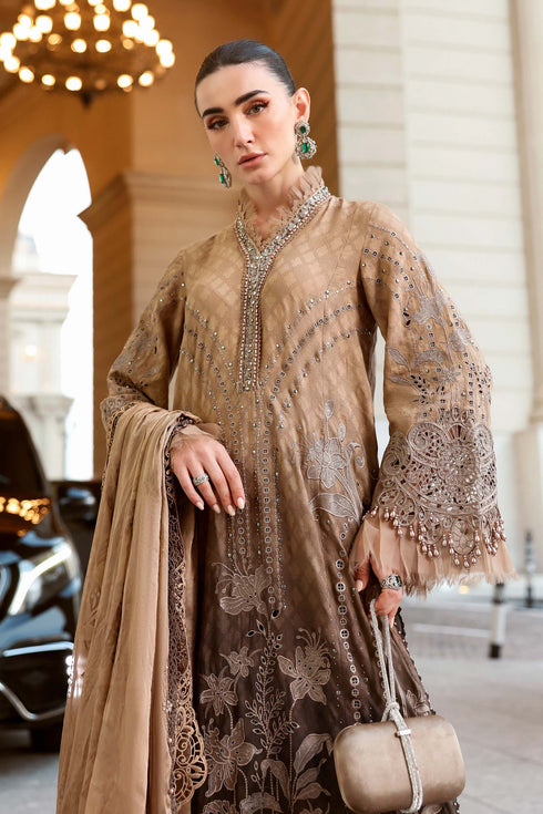 Maria B 3 Piece Embroidered Jacquard Lawn Suit D-2601-A