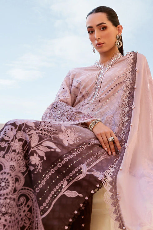 Maria B 3 Piece Embroidered Jacquard Lawn Suit D-2601-B