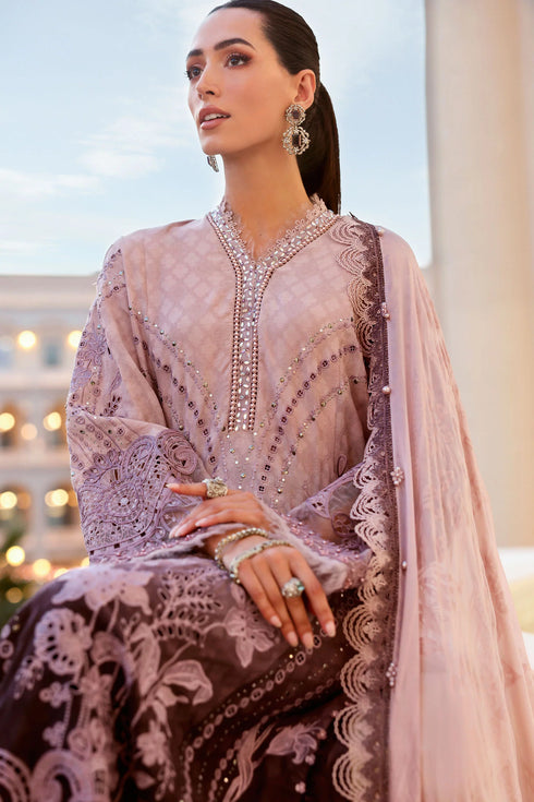 Maria B 3 Piece Embroidered Jacquard Lawn Suit D-2601-B