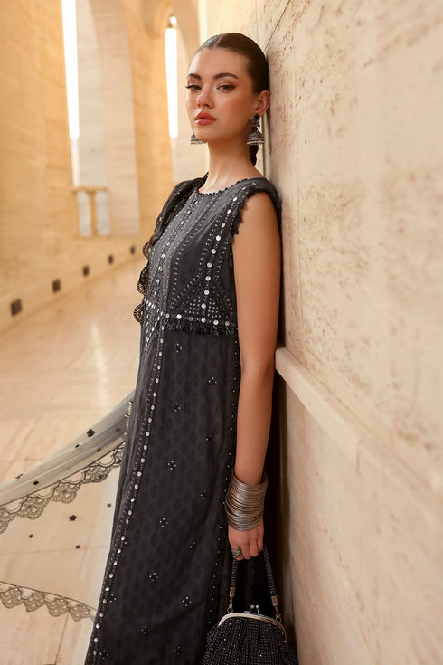 Maria B 3 Piece Embroidered Jacquard Lawn Suit D-2602-B