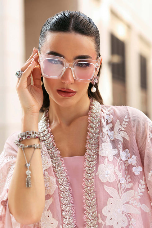 Maria B 3 Piece Embroidered Lawn Karandi Suit D-2603-A