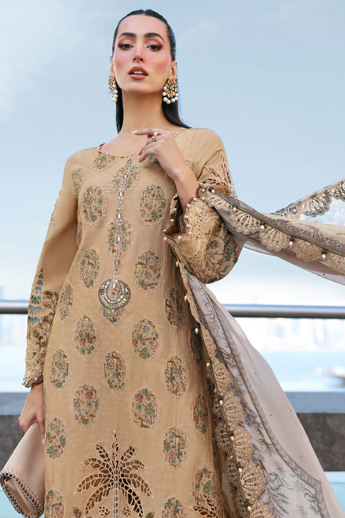 Maria B 3 Piece Embroidered Jacquard Lawn Suit D-2605-A