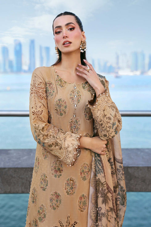 Maria B 3 Piece Embroidered Jacquard Lawn Suit D-2605-A
