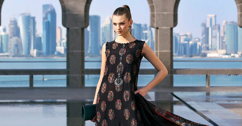 Maria B 3 Piece Embroidered Jacquard Lawn Suit D-2605-B